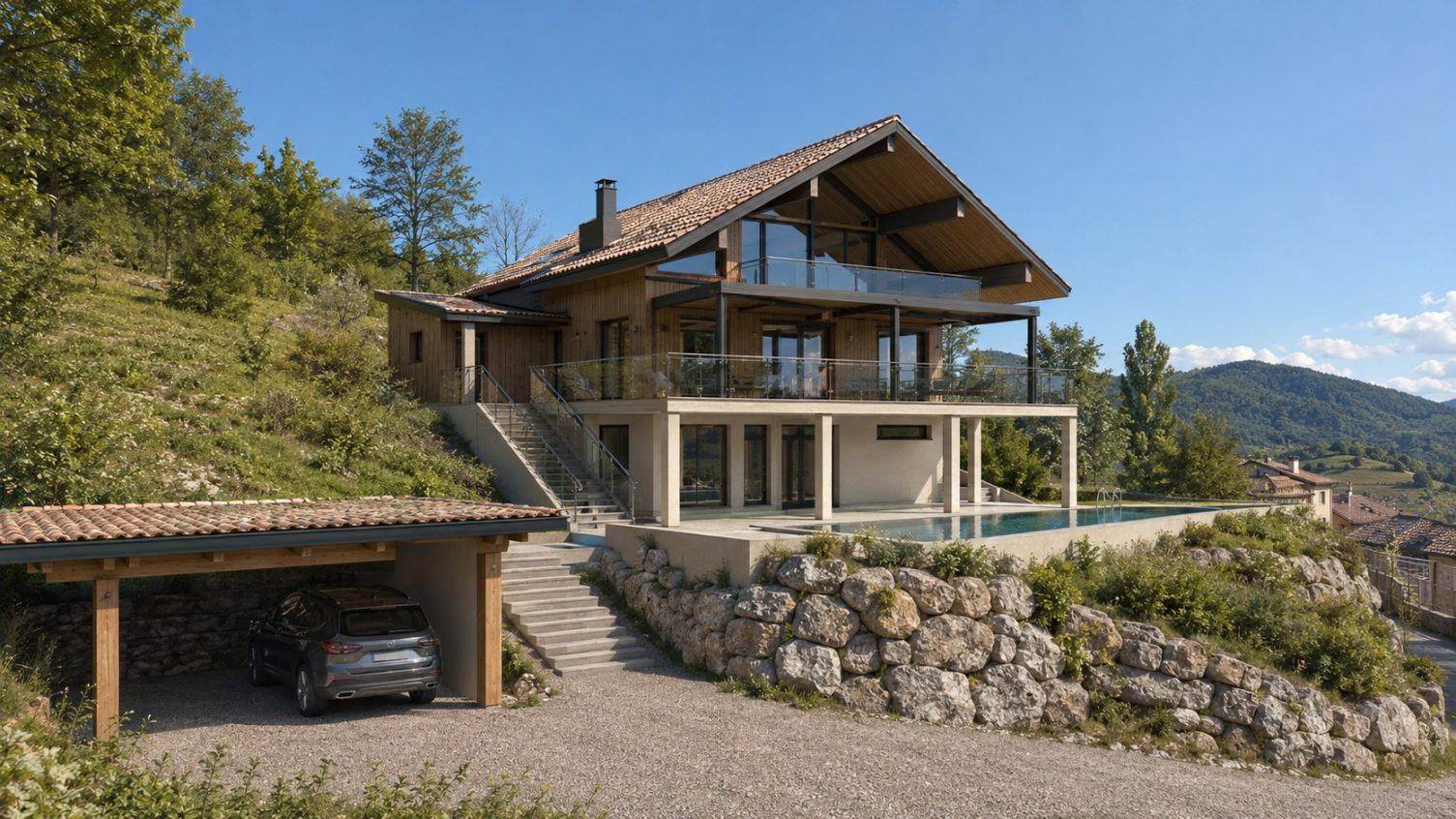 Projet de maison bois 220m²
